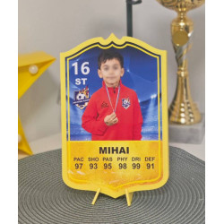 Cartonaș Fotbal Personalizat – Cadou Unic